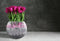Lalee Avenue Glass vase Areca I 171 silver
