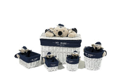 Lalee Avenue Basket Set Koala 200 Blue / White