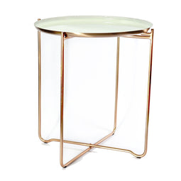 Lalee Avenue Side table Chloe 910 white / copper