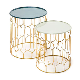 Lalee Avenue Side table set Timba 410 petrol / light grey