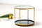 Lalee Avenue Side table Tessa 110 light gray / petrol