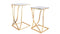 Lalee Avenue Set of 2 side tables Arctica 410 gold / marble