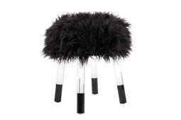 Lalee Avenue Fur stool Laika 110 (LxWxH) 41 x 41 x 46 cm