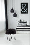 Lalee Avenue Fur stool Laika 110 (LxWxH) 41 x 41 x 46 cm