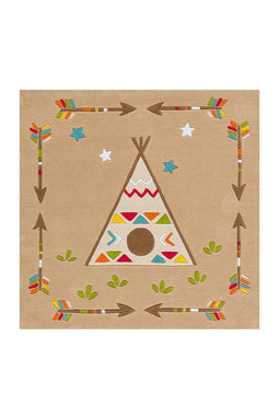 Arte Espina Spirit Glowy 3142 Multi Indian 130cm x 130cm SQUARE