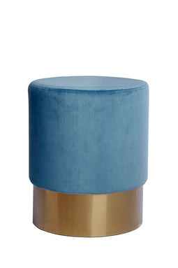 Lalee Avenue Stool Aspen 110 Petrol (LxWxH) Ø 35 x 42 cm