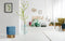 Lalee Avenue Stool Aspen 110 Petrol (LxWxH) Ø 35 x 42 cm