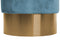 Lalee Avenue Stool Aspen 110 Petrol (LxWxH) Ø 35 x 42 cm