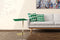 Lalee Avenue Side table Lucy 210 green / gold