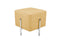 Lalee Avenue Pouf / Stool Lizia 110 Yellow / Silver (LxWxH) 42 x 42 x 43 cm