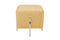 Lalee Avenue Pouf / Stool Lizia 110 Yellow / Silver (LxWxH) 42 x 42 x 43 cm