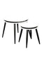 Lalee Avenue Side table set of 2 Suri 110 white / black