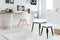 Lalee Avenue Side table set of 2 Suri 110 white / black