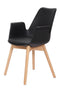 Lalee Avenue Chair Chaplin 110 set of 2 black (LxWxH) 55.5 x 60 x 81.5 cm