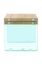 Lalee Avenue Side table North 110 set of 2 natural / clear