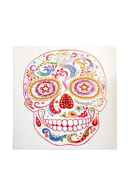 Lalee Avenue Oil mural skull 90cm x 90cm