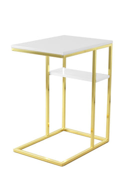 Lalee Avenue Side table Lucilla 110 white / gold