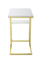 Lalee Avenue Side table Lucilla 110 white / gold