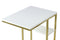 Lalee Avenue Side table Lucilla 110 white / gold