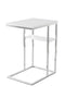 Lalee Avenue Side table Lucilla 110 white / silver