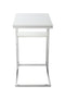 Lalee Avenue Side table Lucilla 110 white / silver