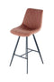 Lalee Avenue Bar chair Frances 425 set of 2 dark brown / black (LxWxH) 57.5 x 47.5 x 107 cm