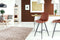 Lalee Avenue Bar chair Frances 425 set of 2 dark brown / black (LxWxH) 57.5 x 47.5 x 107 cm