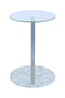Lalee Avenue Side table Julius 275 Transparent / Chrome / White Marble