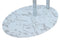 Lalee Avenue Side table Julius 275 Transparent / Chrome / White Marble
