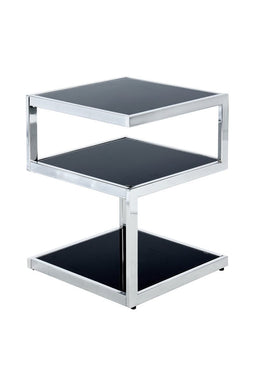 Lalee Avenue Side table Cubo 125 black / chrome