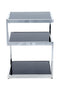 Lalee Avenue Side table Cubo 125 black / chrome