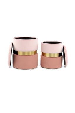 Lalee Avenue Stool Zora 125 set of 2 (LxWxH) Ø 31.5 / 36 x 38 / 44 cm