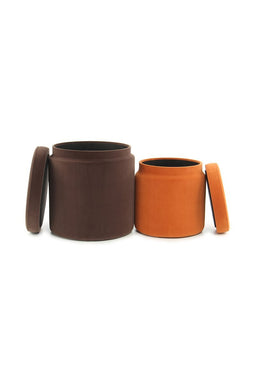 Lalee Avenue Stool Zora 225 set of 2 (LxWxH) Ø 31.5 / 36 x 38 / 46.5 cm