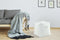 Lalee Avenue Pouf Travis 825 White
