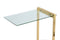 Lalee Avenue Side table Luciana 225 clear / gold
