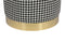 Lalee Avenue Stool Nona 525 black / white / gold (LxWxH) Ø 36 x 44 cm