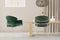 Lalee Avenue Chair Elva 100-IN Green / Silver (LxWxH) 57 x 58 x 79 cm