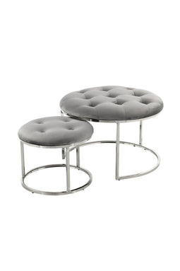 Lalee Avenue Stool Myla 100-IN set of 2 (LxWxH) Ø 40 / 60 x 32 / 41 cm