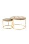 Lalee Avenue Stool Myla 100-IN set of 2 (LxWxH) Ø 40 / 60 x 32 / 41 cm
