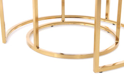 Lalee Avenue Stool Myla 100-IN set of 2 (LxWxH) Ø 40 / 60 x 32 / 41 cm