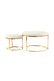 Lalee Avenue Stool Myla 100-IN set of 2 (LxWxH) Ø 40 / 60 x 32 / 41 cm