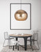 Lalee Avenue Fabricia 200-IN gold hanging lamp