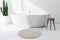 Kayoom Bath Mat Rabbit Light 325 Light Gray Ø 100cm ROUND