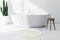Kayoom Bath Mat Rabbit Light 625 White Ø 100cm ROUND