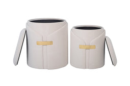 Lalee Avenue Stool Forcet 125 set of 2 (LxWxH) Ø 30.5 / 37 x 38.5 / 44.5 cm