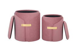 Lalee Avenue Stool Forcet 125 set of 2 (LxWxH) Ø 30.5 / 37 x 38.5 / 44.5 cm