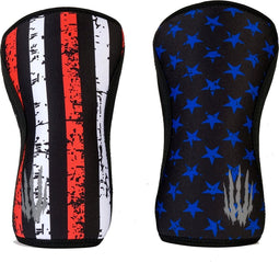 Compressie Kniemouwen, Fitness & Ondersteuning voor Workouts & Hardlopen. Verkocht in Pairs-Crossfit Training, Gewichtheffen, Worstelen, Squats & Gym Gebruik. 5mm&7mm Dik