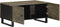 vidaXL - Salontafel - 80x50x40 - cm - massief - mangohout - zwart