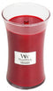 WoodWick Geurkaars Medium Pomegranate - 11 cm / ø 10 cm - Geurkaars in Glas - Houten Lont
