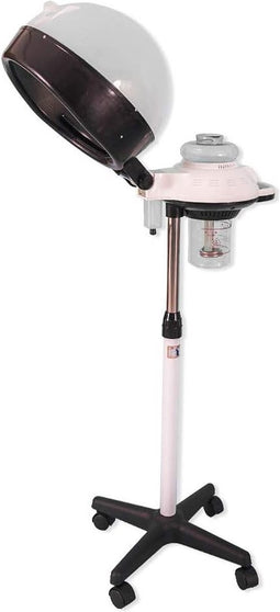 Concise Home Professional Hair Steamer with Rolling Stand - Adjustable Power and Height for Salon Use